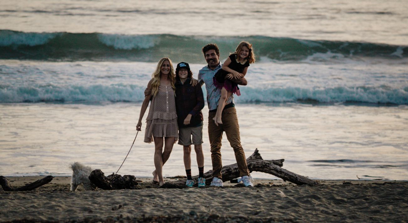 Kristin Pearce with family away from the lake